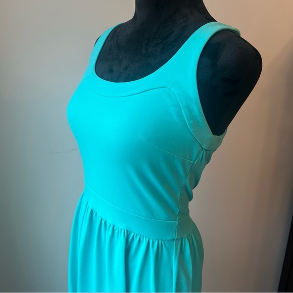 Cynthia Rowley Turquoise Mini Dress - Size Small - Picture 2 of 14
